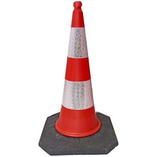 Pachołek drogowy 100cm U-23a | PCV, 9 kg, odblaskowy